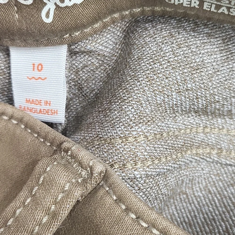 Boys' Super Stretch Slim Fit Jeans - Cat & Jack Khaki Size 10